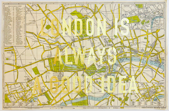 LONDON iS ALWAYS A GOOD iDEA - ViNTAGE MAP