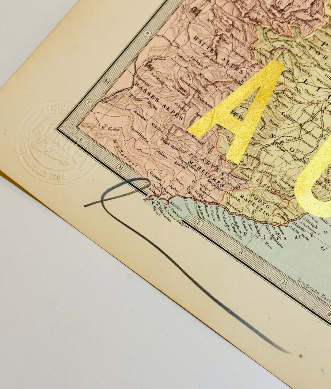 iTALY iS ALWAYS A GOOD iDEA - GOLD LEAF ViNTAGE MAPS