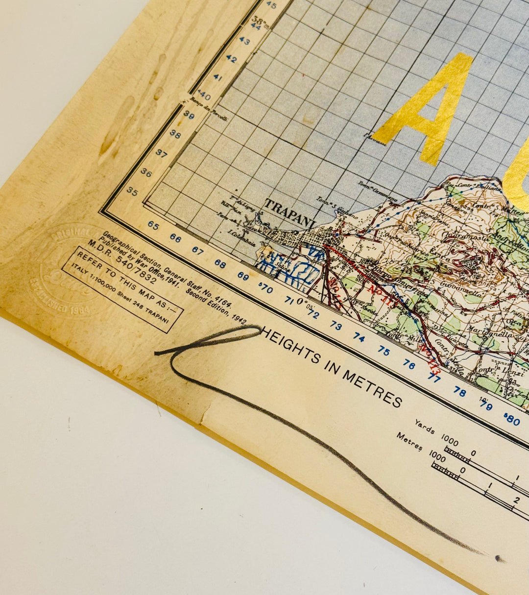 iTALY iS ALWAYS A GOOD iDEA - GOLD LEAF ViNTAGE MAPS