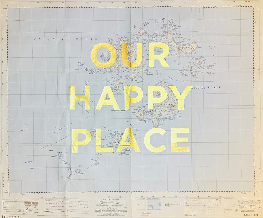 LARGE ASSORTED GOLD LEAF ViNTAGE MAPS