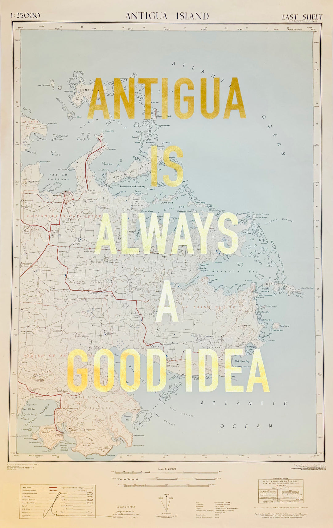 LARGE ASSORTED GOLD LEAF ViNTAGE MAPS
