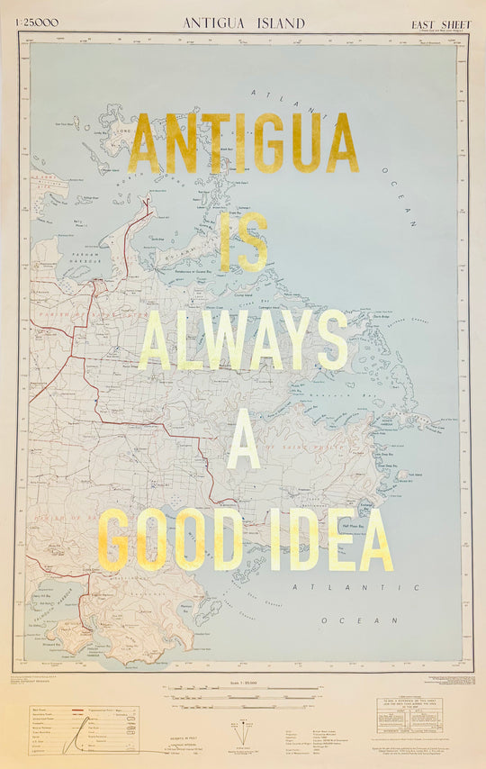 LARGE ASSORTED GOLD LEAF ViNTAGE MAPS