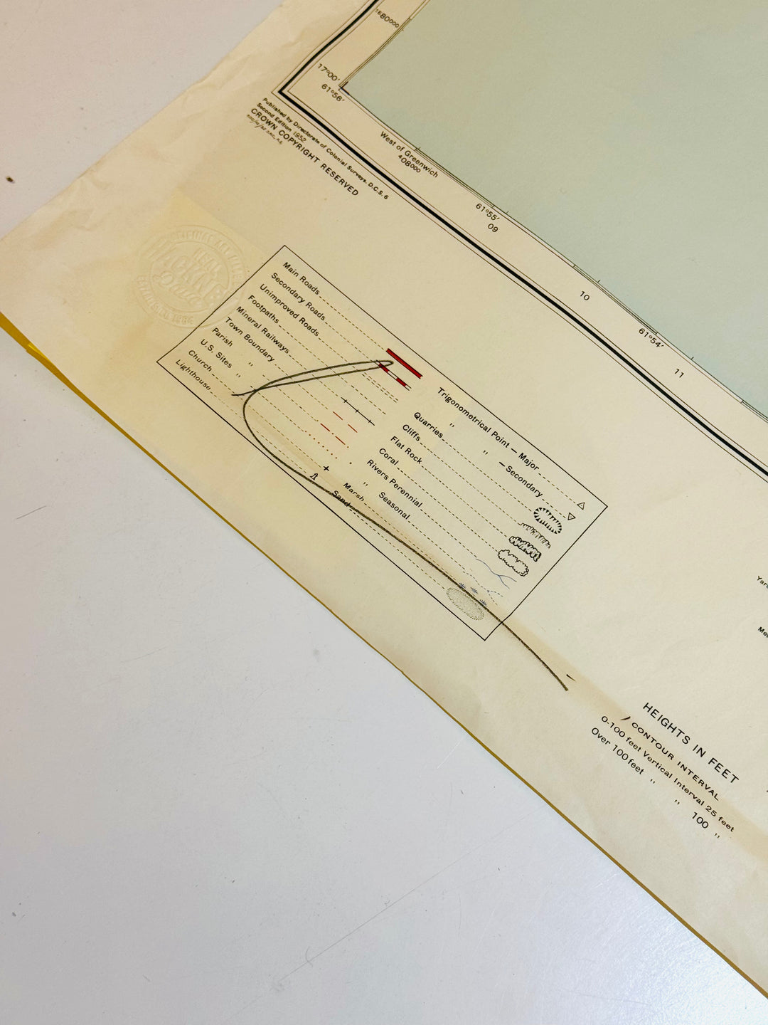 LARGE ASSORTED GOLD LEAF ViNTAGE MAPS