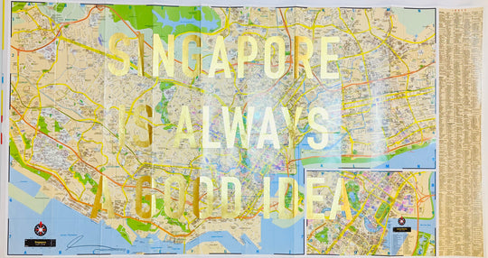 LARGE ASSORTED GOLD LEAF ViNTAGE MAPS
