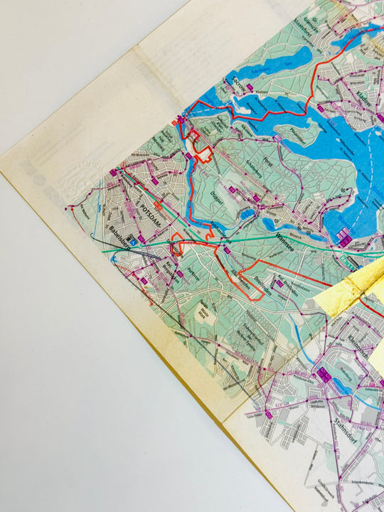 LARGE ASSORTED GOLD LEAF ViNTAGE MAPS