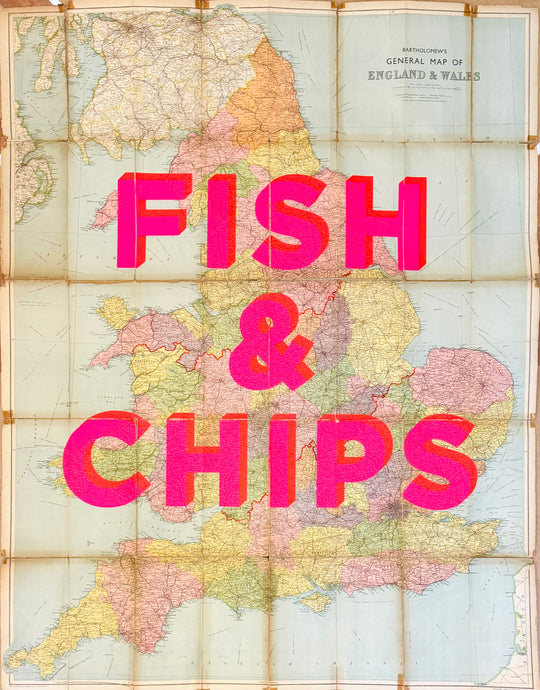 FiSH & CHiPS ENGLAND AND WALES XL MAPS