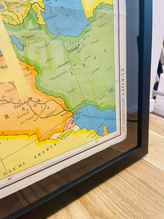 ADVENTURE iS ALWAYS A GOOD iDEA XL ViNTAGE EUROPE MAP