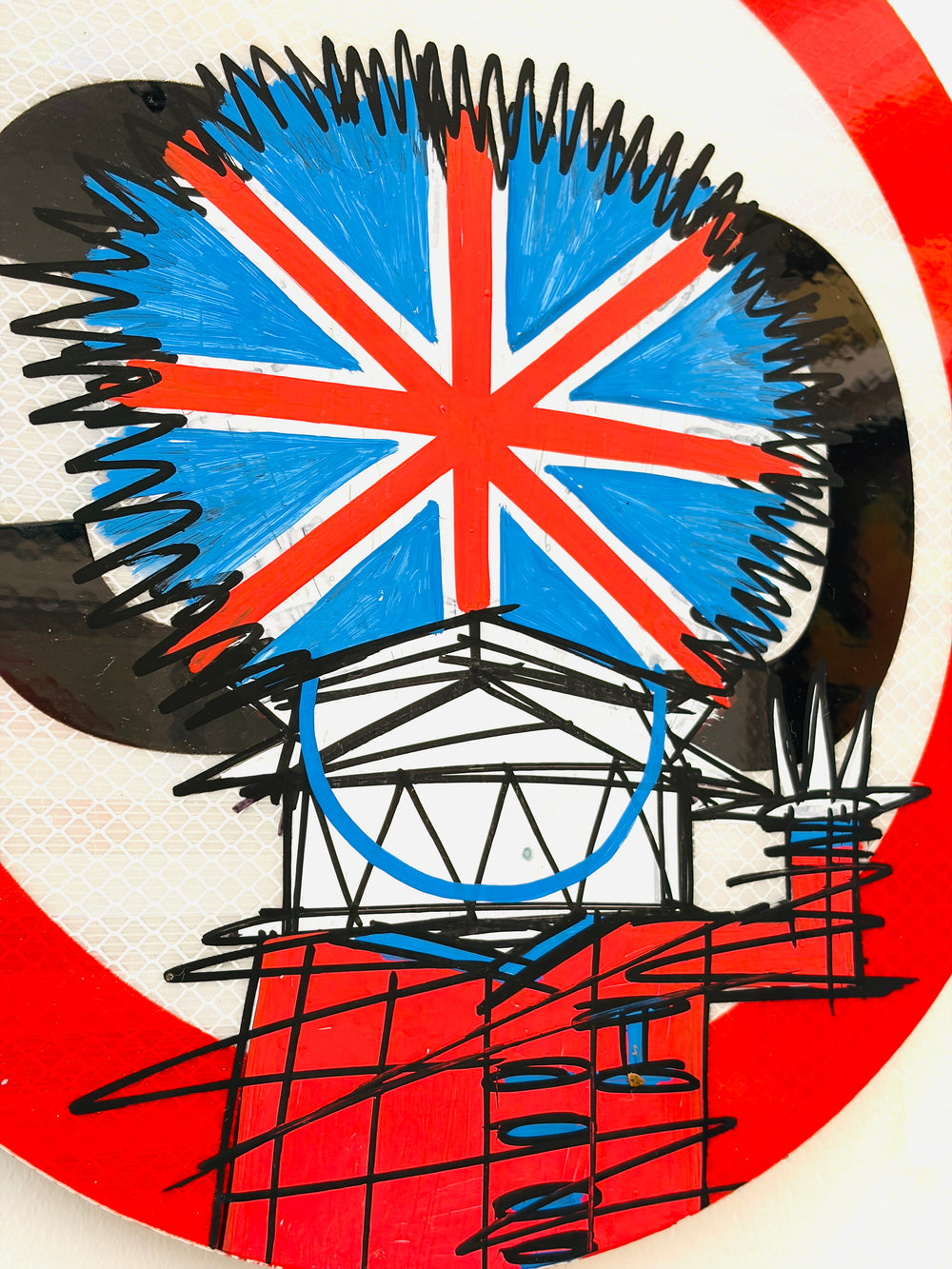 BRiTiSH BEEFEATER 30 ROAD SiGN