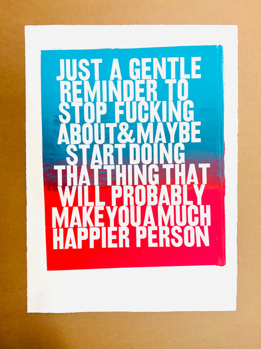 *PRESALE* GENTLE REMiNDER TEAL & RED