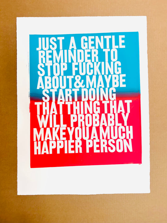 *PRESALE* GENTLE REMiNDER TEAL & RED