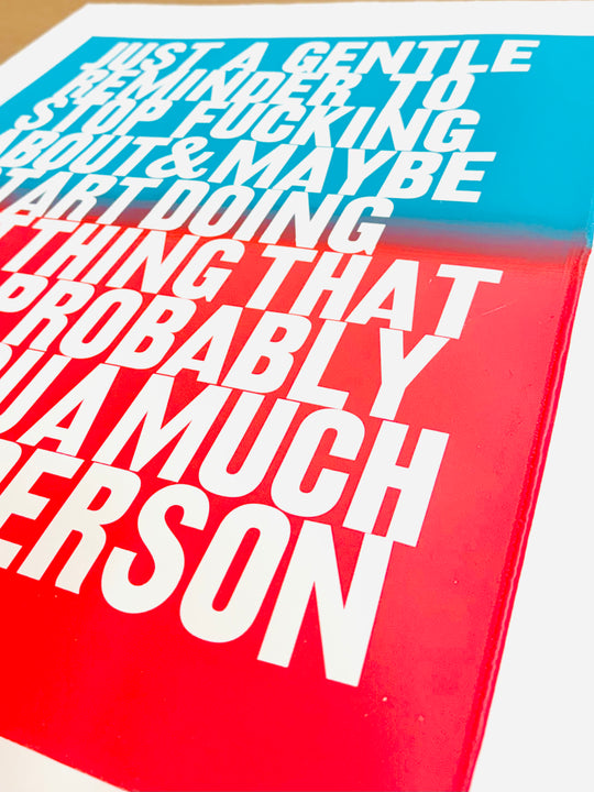 *PRESALE* GENTLE REMiNDER TEAL & RED