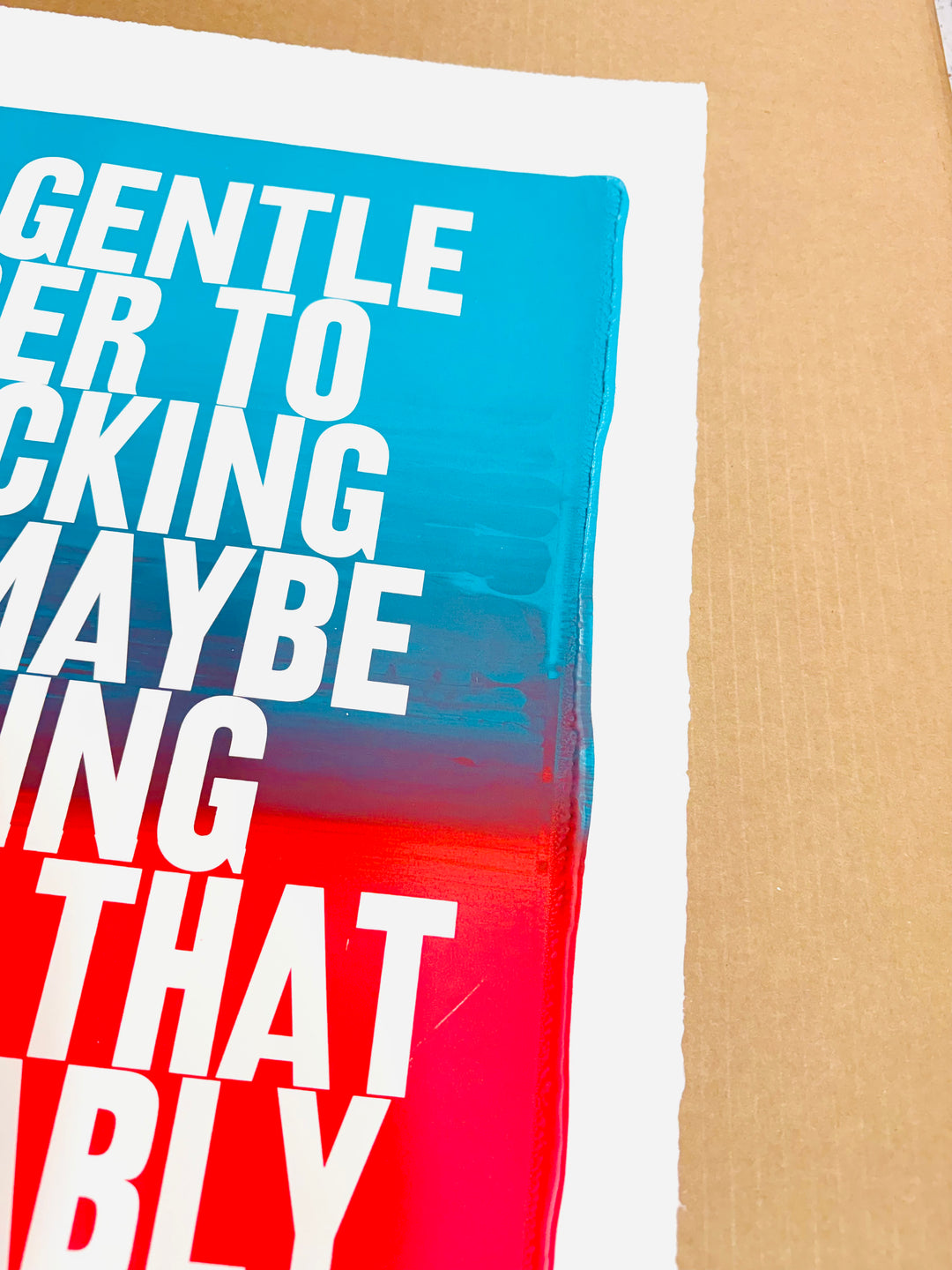 *PRESALE* GENTLE REMiNDER TEAL & RED