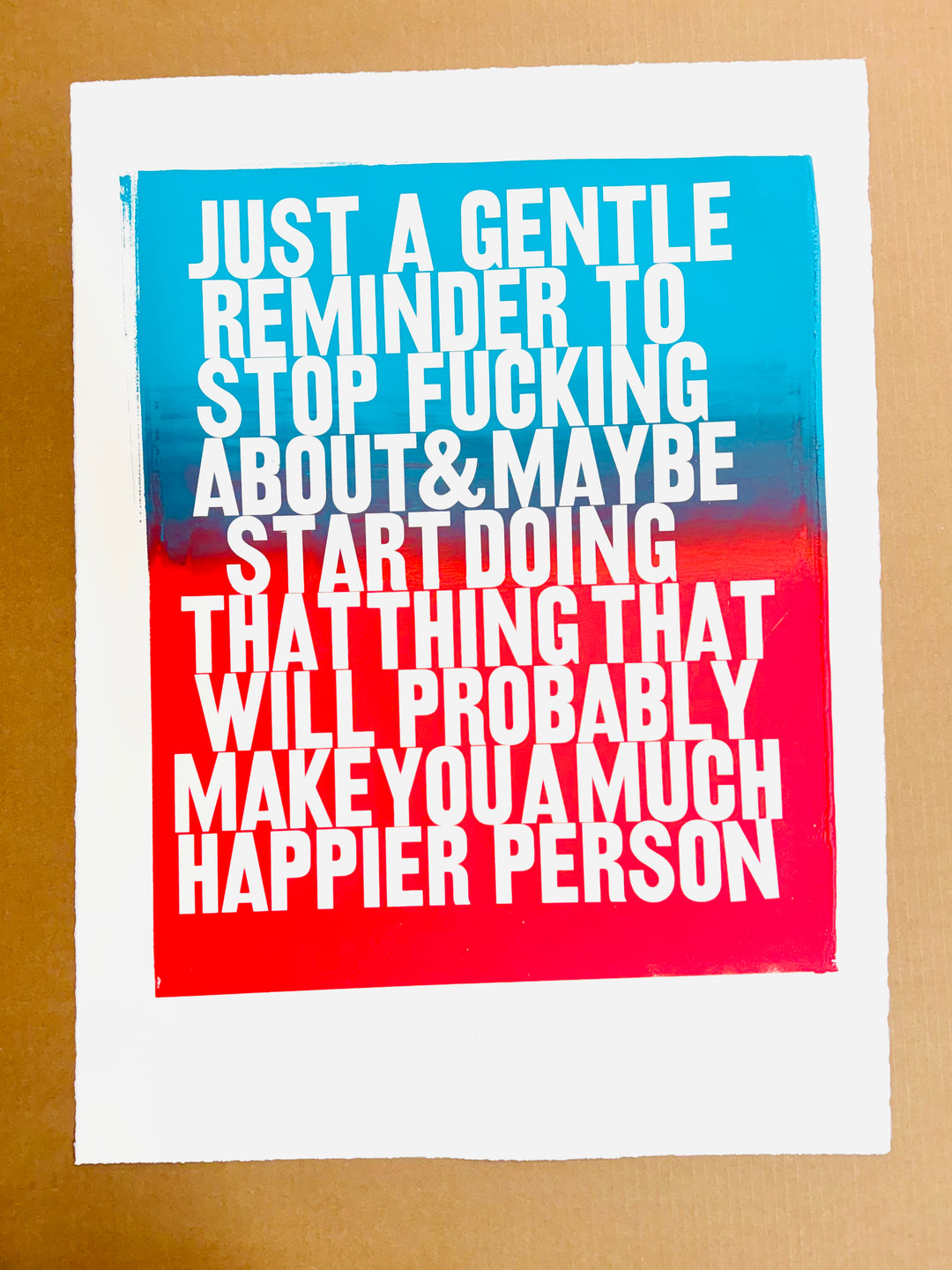 *PRESALE* GENTLE REMiNDER TEAL & RED