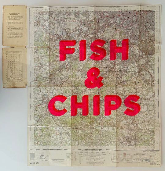 FiSH AND CHiPS - ViNTAGE LONDON MAP