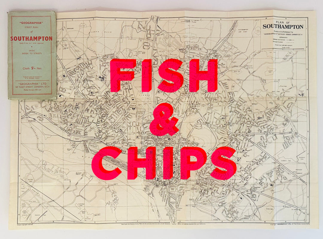 FiSH AND CHiPS - ViNTAGE MAP