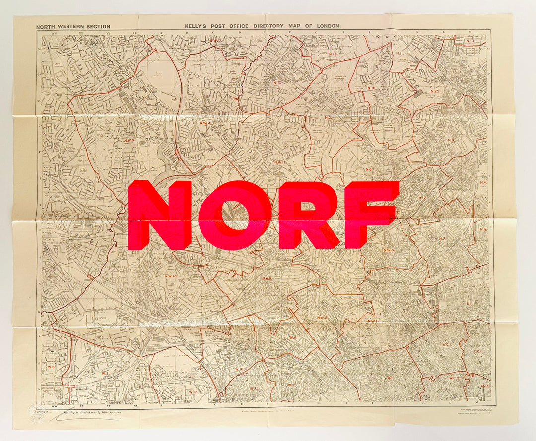 NORF - ViNTAGE MAP - NORTH LONDON