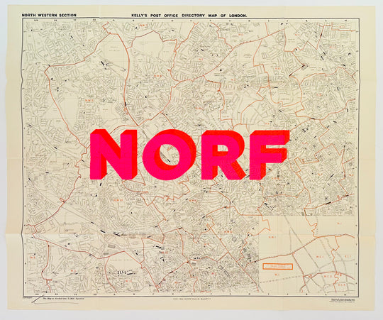 NORF - ViNTAGE MAP - NORTH LONDON