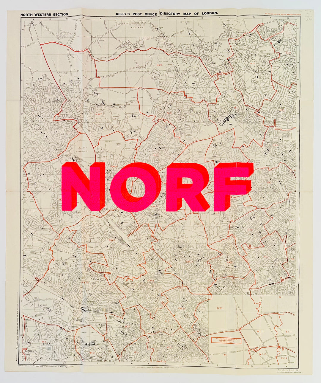 NORF - ViNTAGE MAP - NORTH LONDON