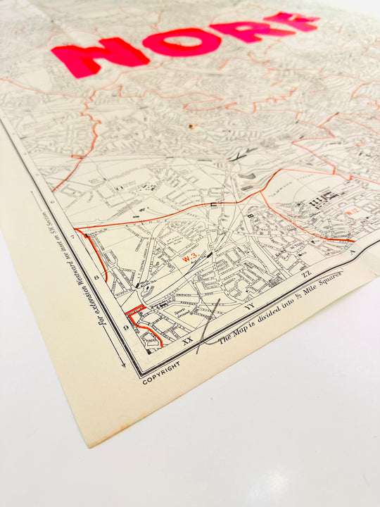 NORF - ViNTAGE MAP - NORTH LONDON