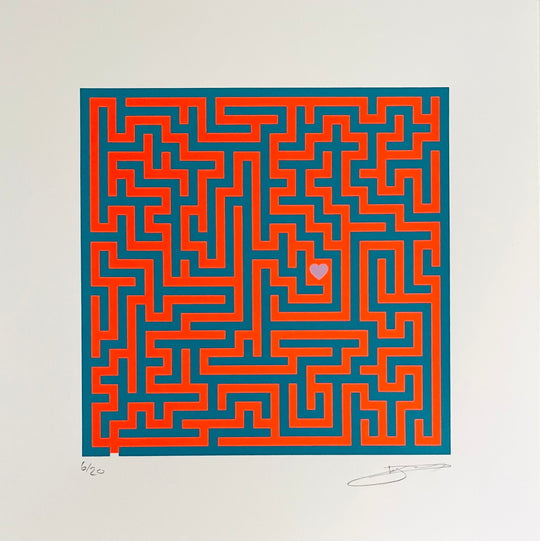 FiND YOUR WAY: FLUORO ORANGE AND BLUE