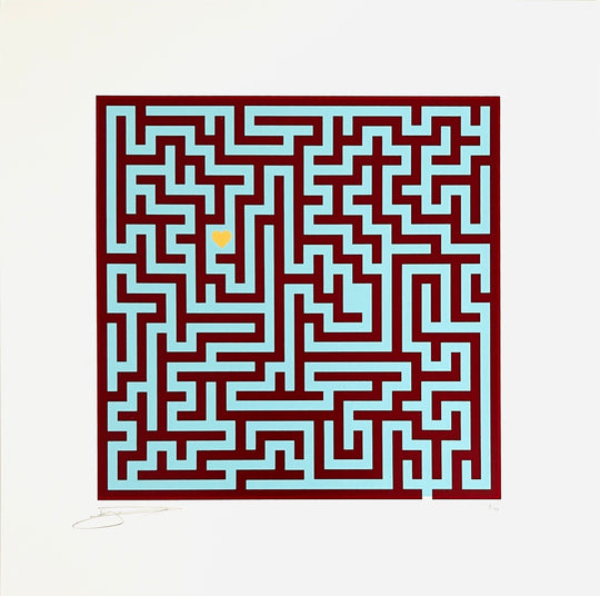 FiND YOUR WAY: BLUE & DARK RED