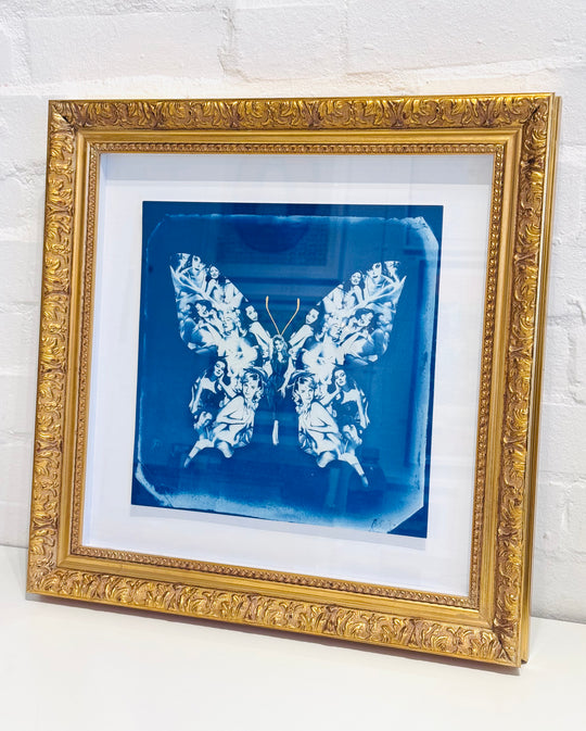 BOMBSHELL BUTTERFLY CYANOTYPE