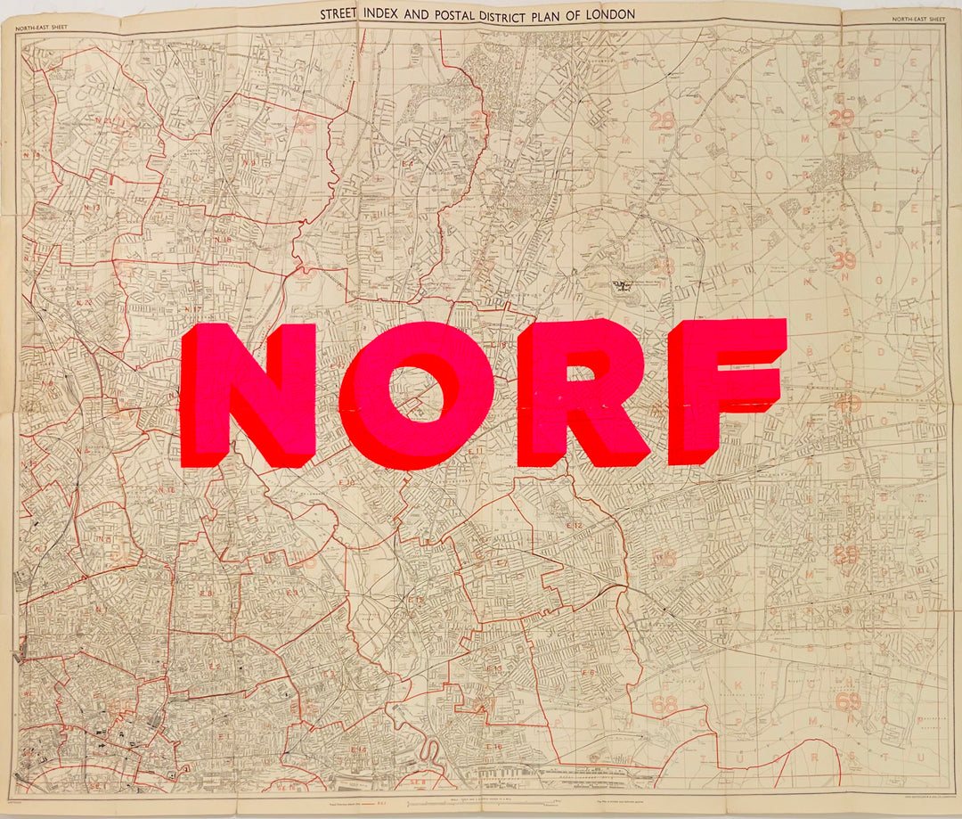 NORF - ViNTAGE MAP - NORTH LONDON