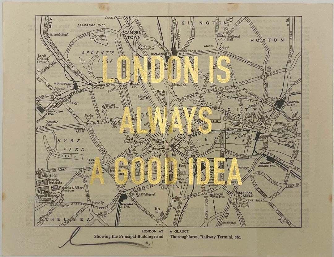 LONDON IS ALWAYS A GOOD IDEA - ViNTAGE MAP