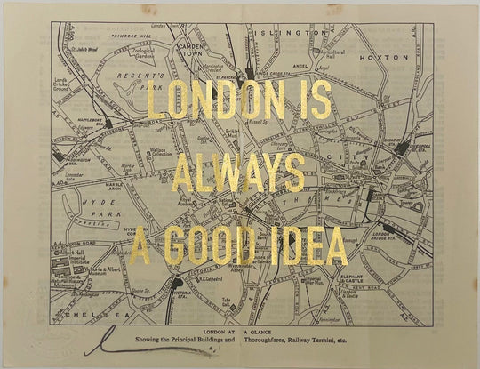 LONDON IS ALWAYS A GOOD IDEA - ViNTAGE MAP