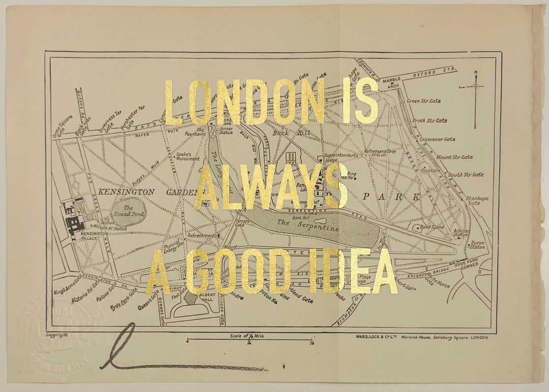 LONDON IS ALWAYS A GOOD IDEA - ViNTAGE MAP