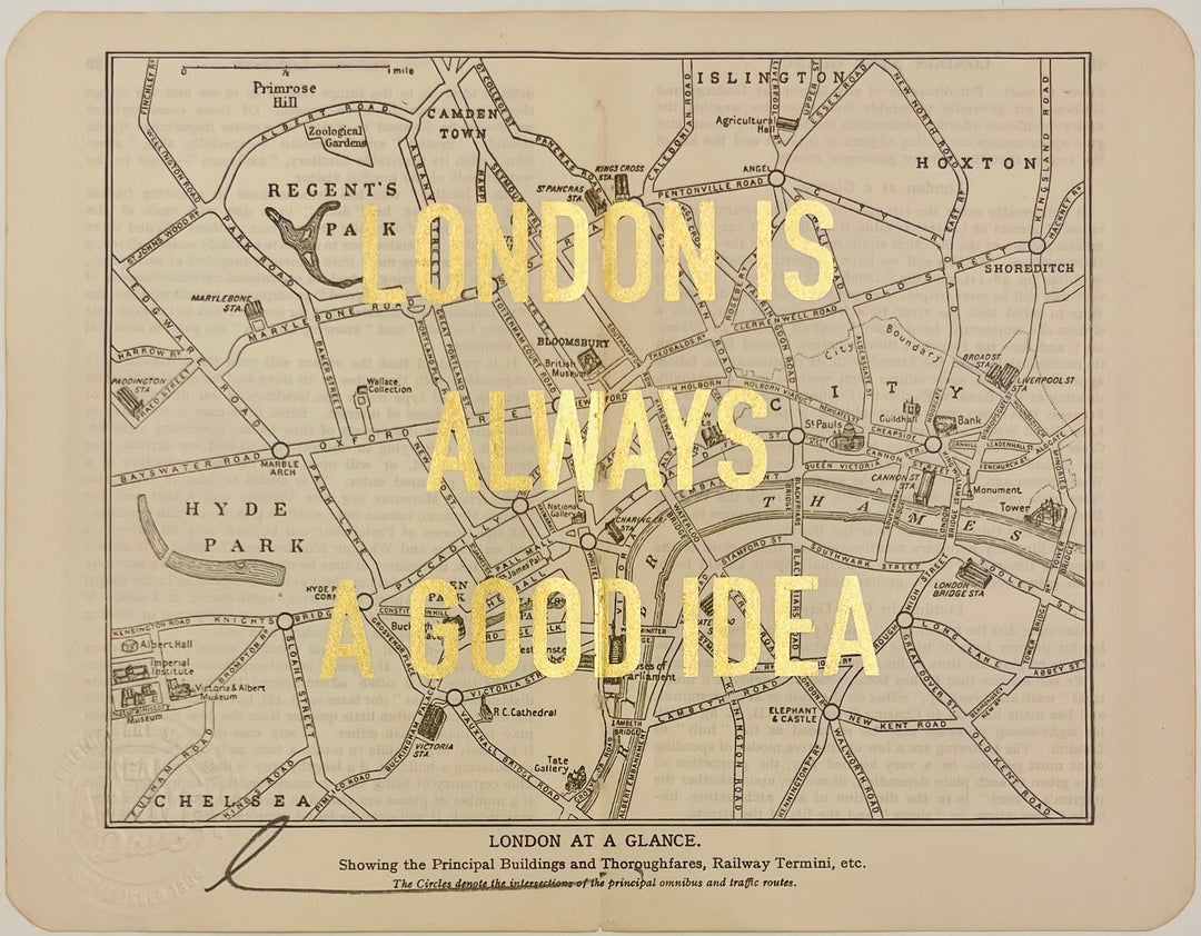 LONDON IS ALWAYS A GOOD IDEA - ViNTAGE MAP