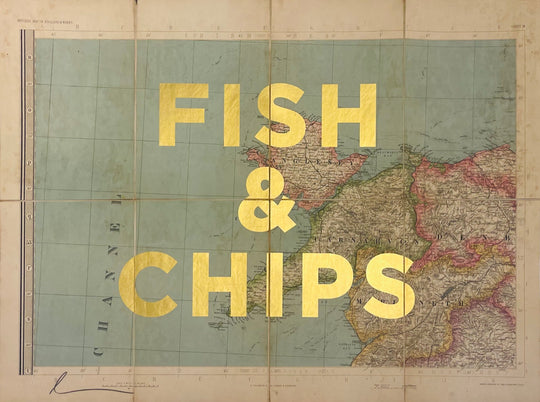 FiSH AND CHiPS (GOLD LEAF)