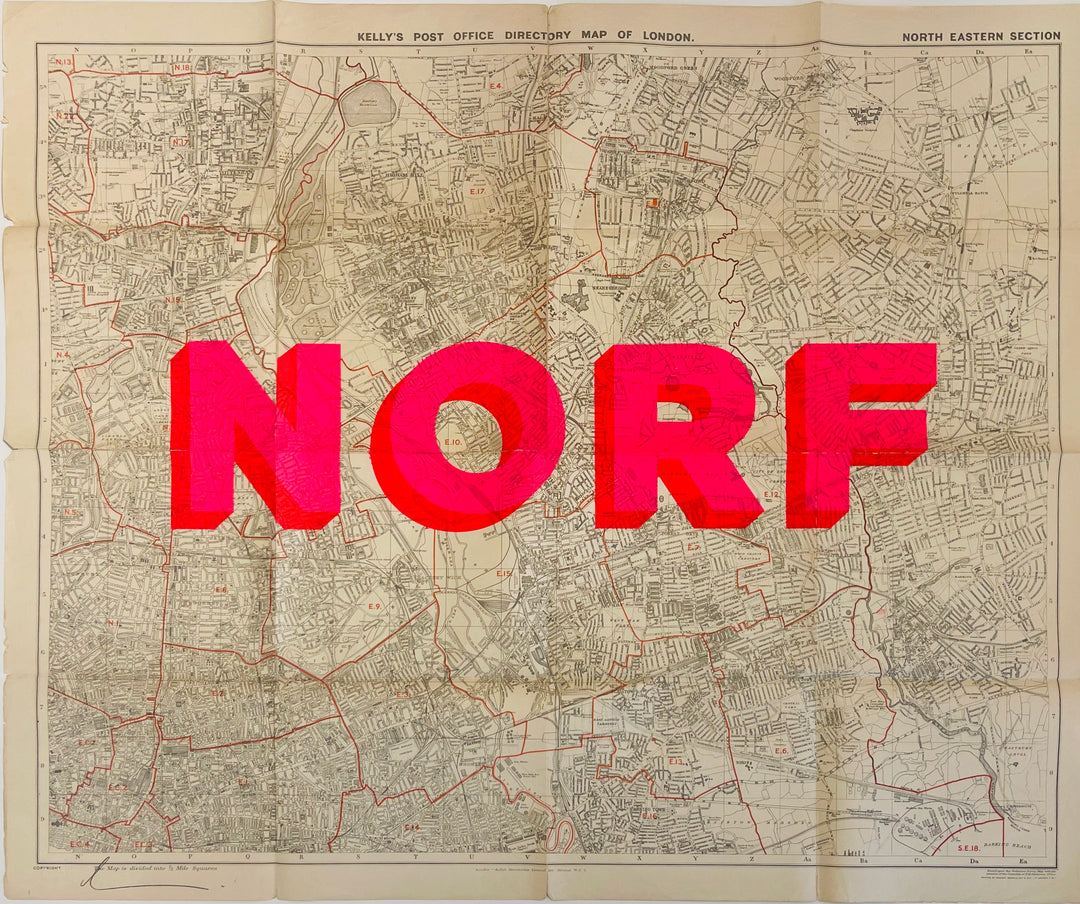 NORF - ViNTAGE MAP - NORTH LONDON
