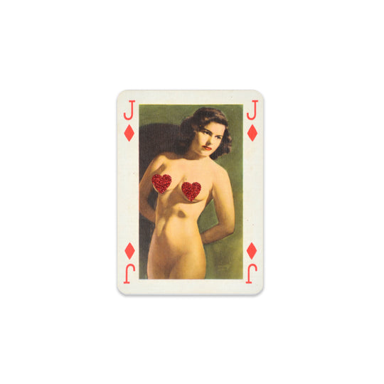 ViNTAGE AUSTRiAN PLAYiNG CARDS - RED GLiTTER