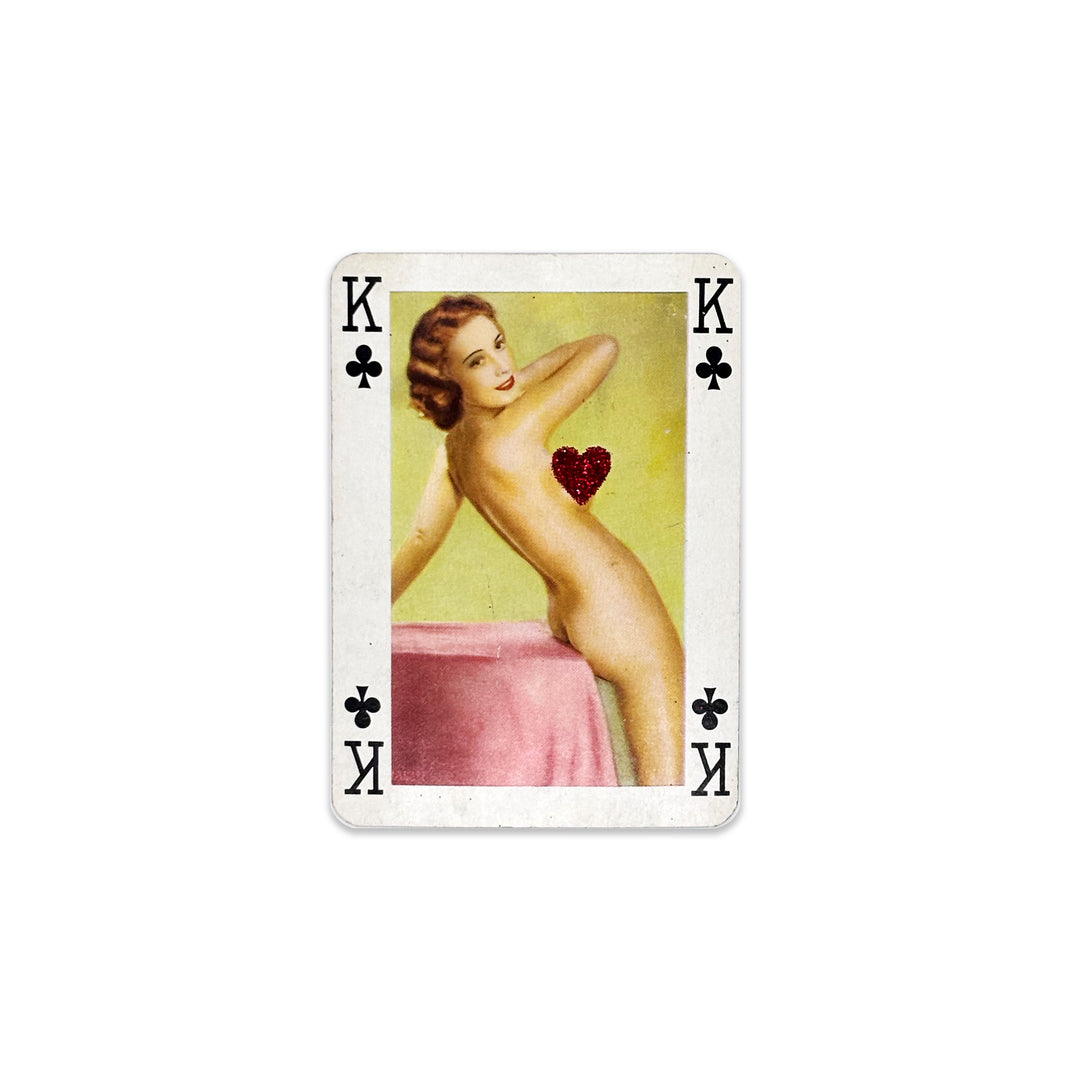 ViNTAGE AUSTRiAN PLAYiNG CARDS - RED GLiTTER
