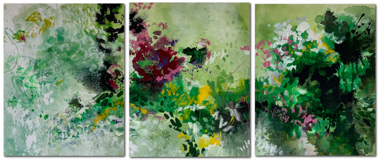 TENDRiLS PUSHiNG THROUGH THE THiCKET: TRiPTYCH